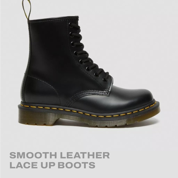 Dr. Martens Shoes - Dr Martens 1460 Black Leather Boots